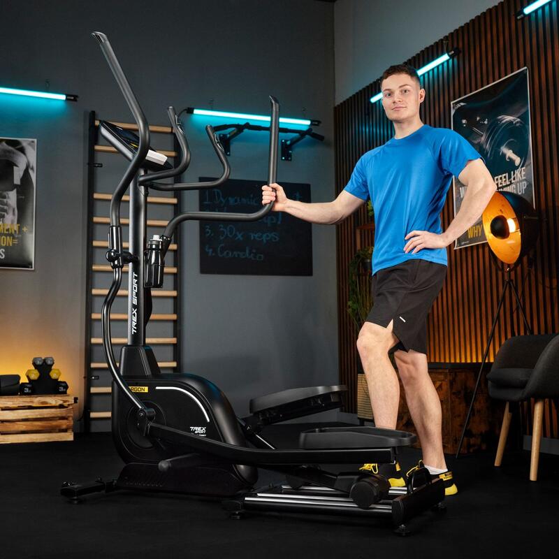 Antrenor eliptic electromagnetic Trex Sport ARGON, roată 18kg, max 135kg