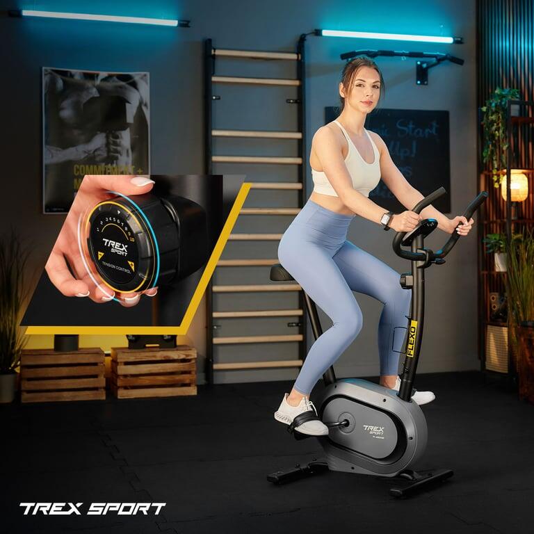 Vélo d'appartement magnétique Trex Sport FLEXO TX-450MB roue d'inertie 6 kg gris 2/7