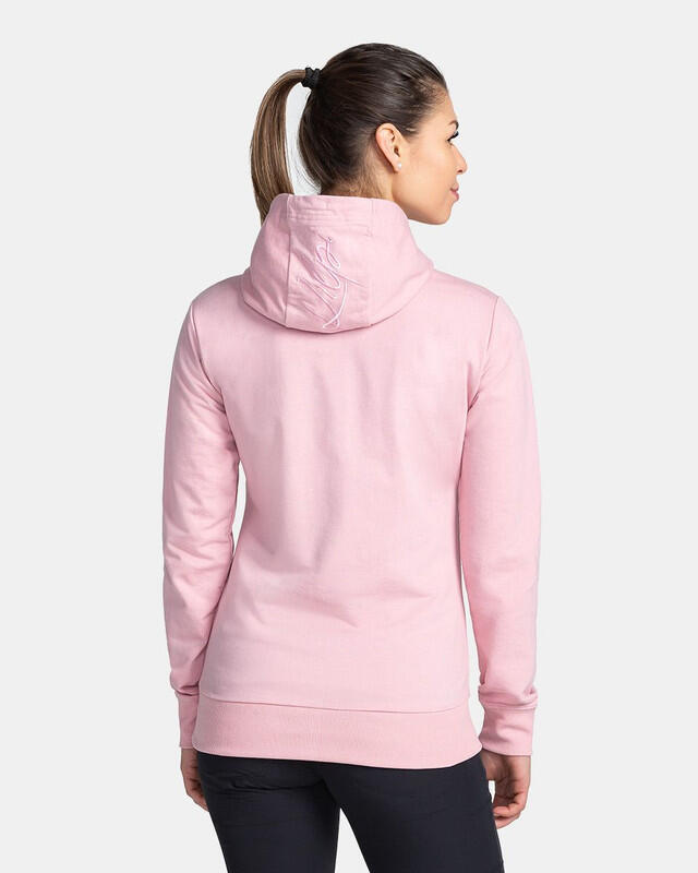 Sudadera con capucha TARALI-W mujer KILPI Rosa claro 2/4