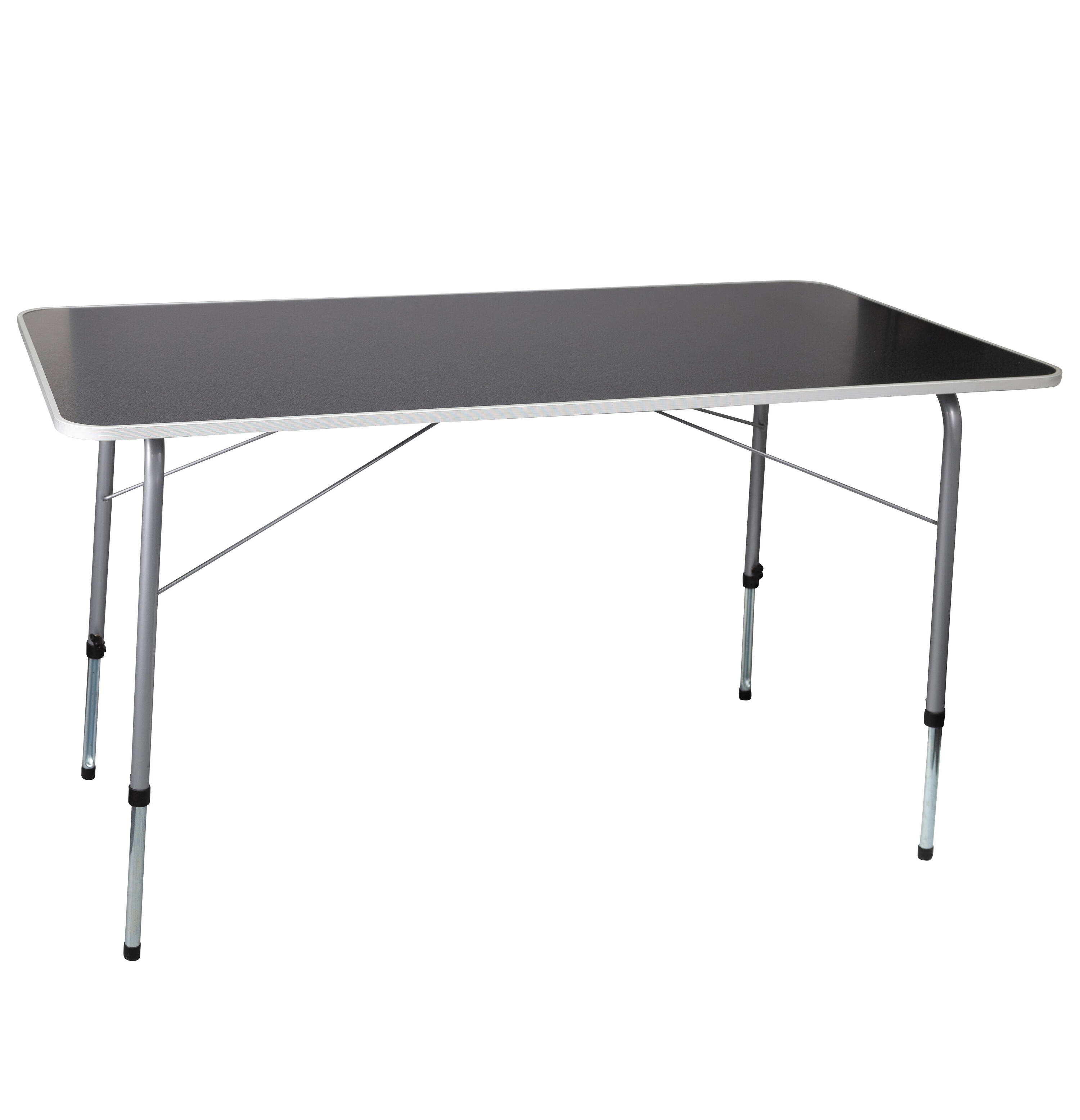 TRAVELLIFE Large solid top table charcoal - for outdoor living
