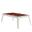 BILLARD STEEL CHENE SABLE  - PIEDS GRIS - DRAP ROUGE