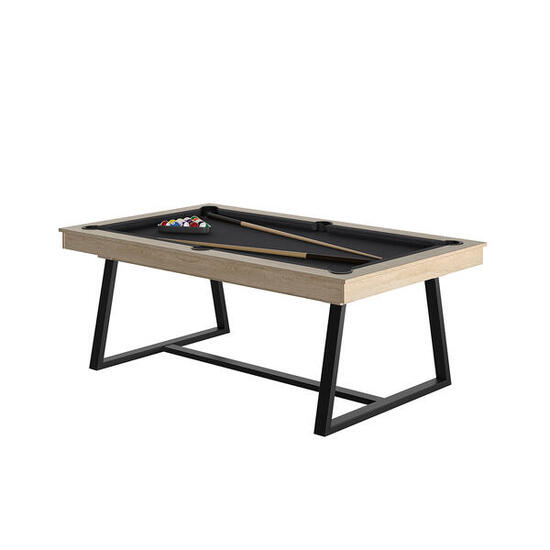 BILLARD BRIO OSLO - PIEDS NOIR - DRAP GREY