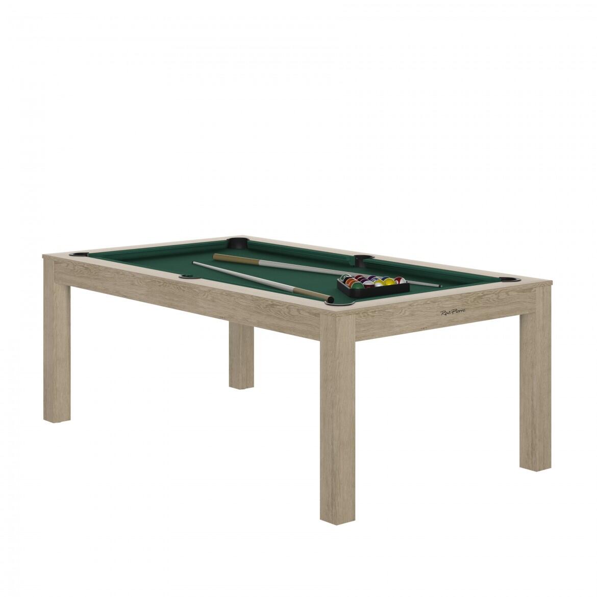 Rene Pierre - Billard Charme Oslo - Drap Vert Avec Plateaux Table - Billard - Beige|vert - Taille Unique - Decathlon