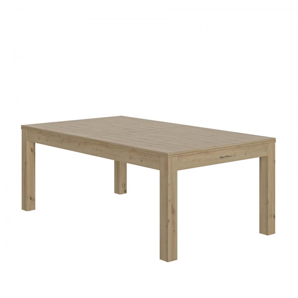 BILLARD CHARME CHENE SABLE - DRAP ROUGE AVEC PLATEAUX TABLE 2/4