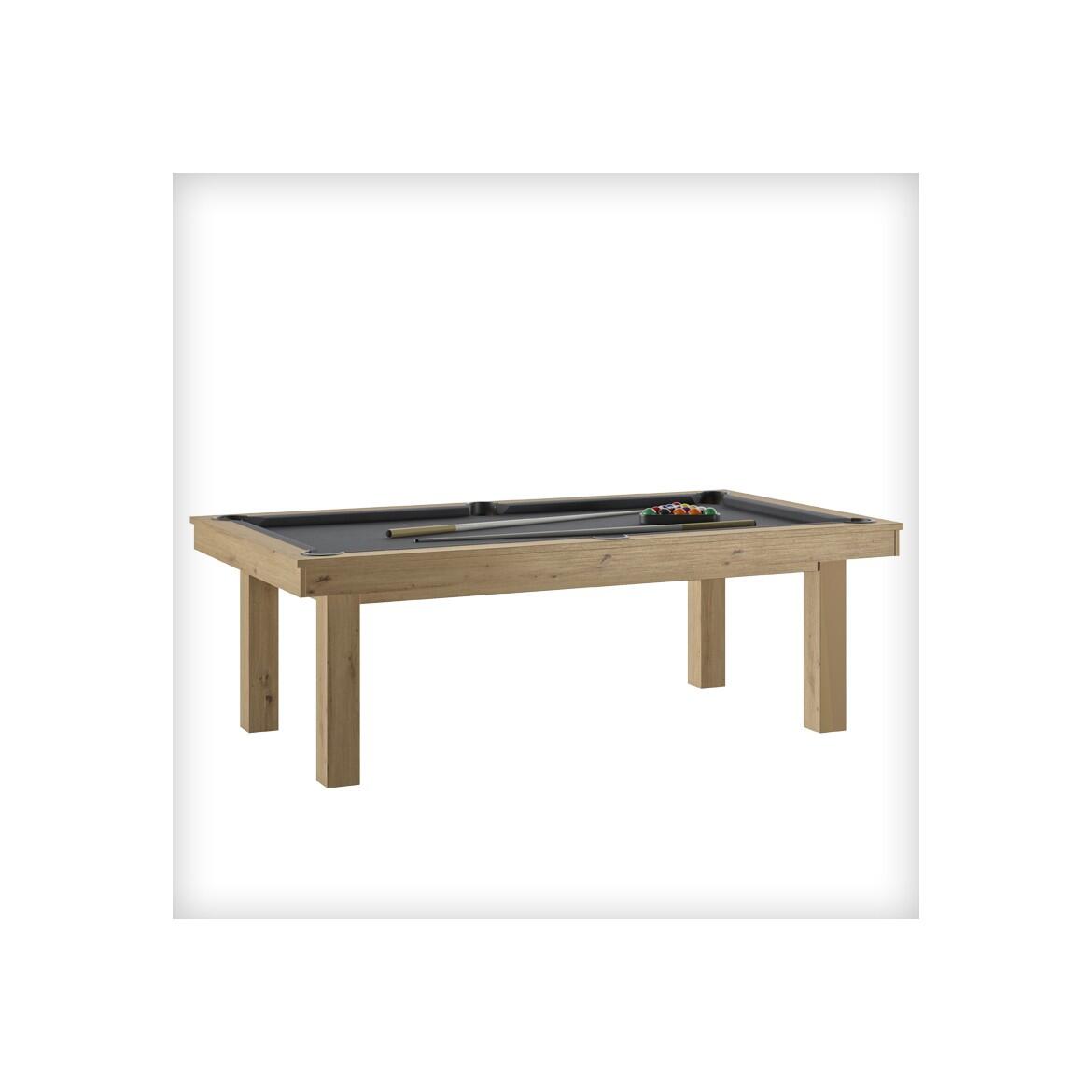 Rene Pierre - Billard Lafite Chene Sable - Drap Grey Avec Plateaux Table - Billard - Gris|marron - Taille Unique - Decathlon
