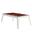 BILLARD STEEL OSLO - PIEDS BLANCS - DRAP ROUGE