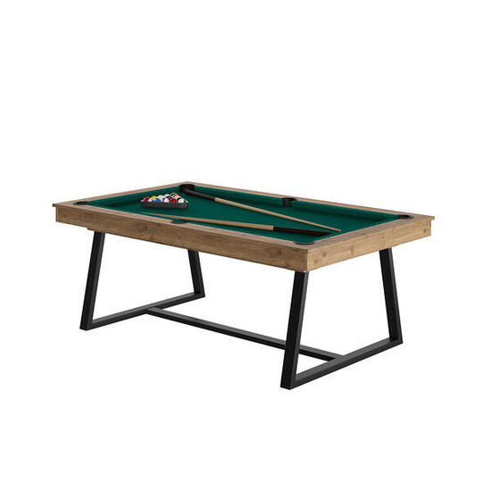 BILLARD BRIO CHENE SABLE - PIEDS NOIR - DRAP VERT