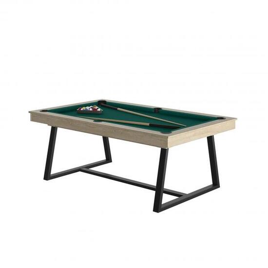 BILLARD BRIO OSLO - PIEDS NOIR - DRAP VERT