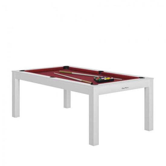 BILLARD CHARME BLANC - DRAP ROUGE