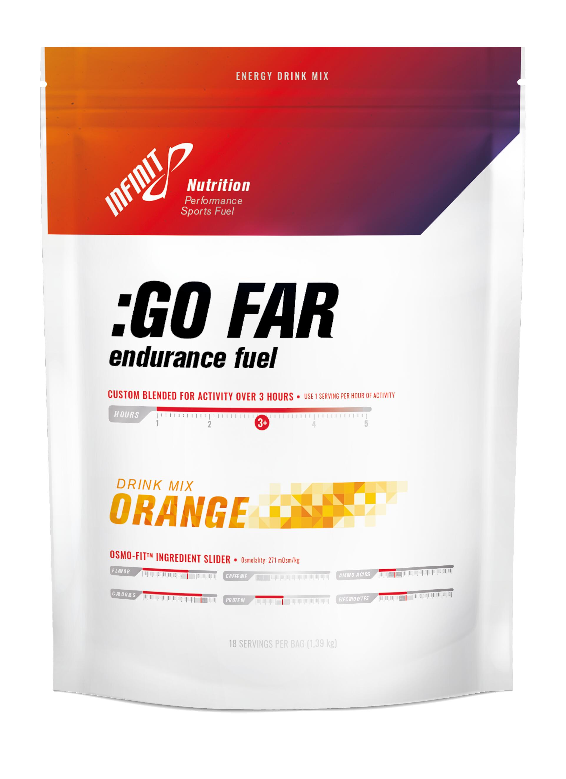 INFINIT Izotonický nápoj v prášku GO FAR endurance fuel