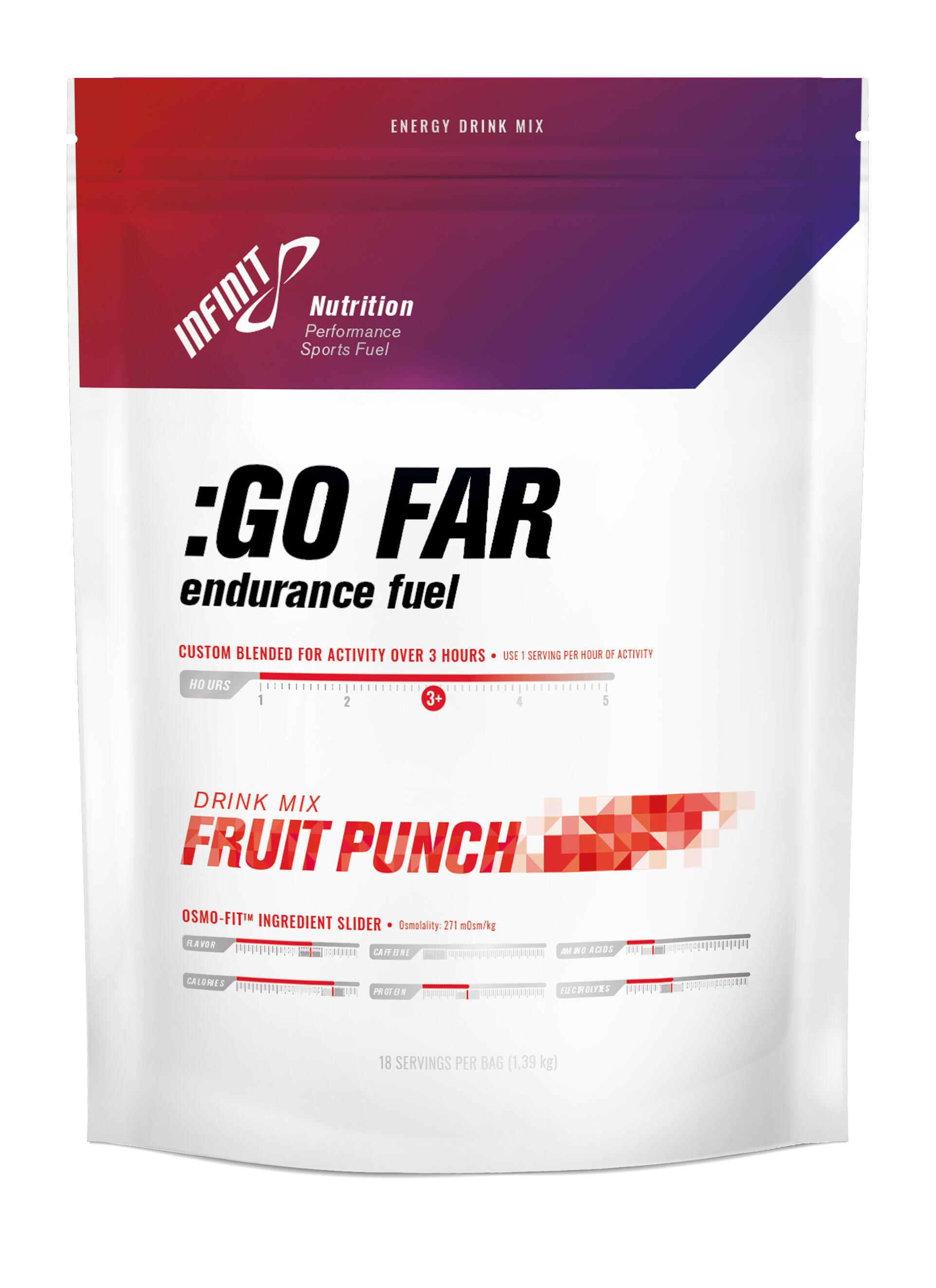 INFINIT Izotonický nápoj v prášku GO FAR endurance fuel