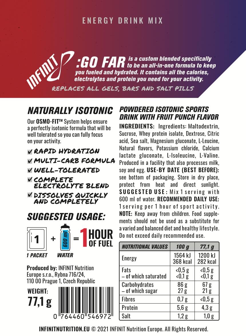 Izotonický nápoj v prášku GO FAR endurance fuel 3/3