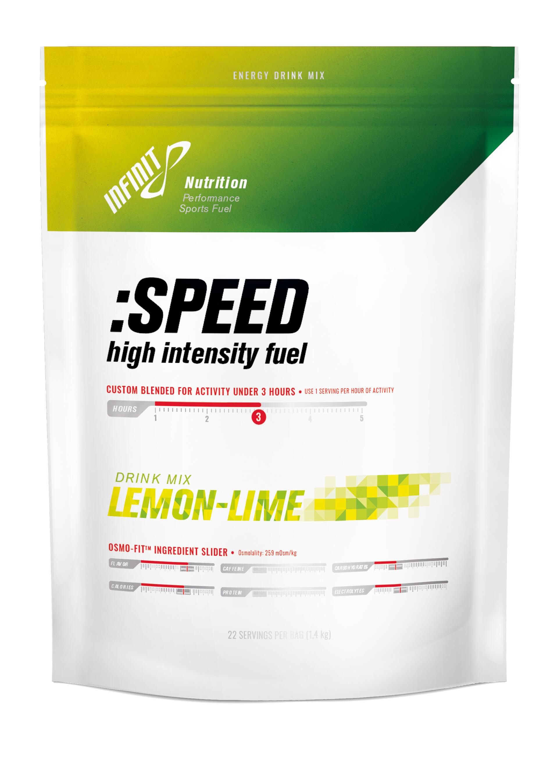INFINIT Izotonický nápoj v prášku SPEED high intensity s příchutí citron/limetka