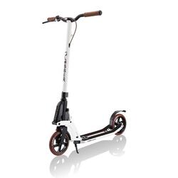 Trottinette ONE K 180 BR guidon fixe avec frein Vintage - Blanc