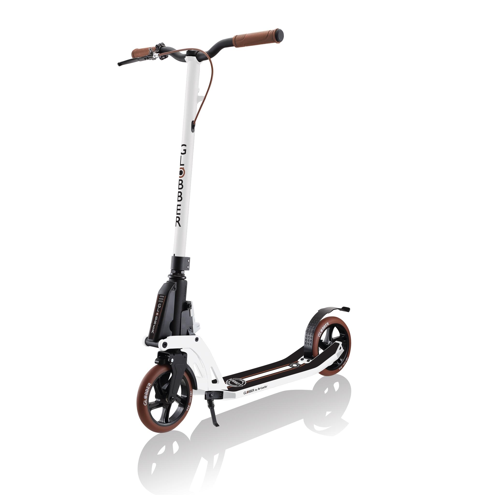 Globber - Trottinette One K 180 Br Guidon Fixe Avec Frein Vintage - Blanc - Trottinette - Blanc - Taille Unique - Decathlon