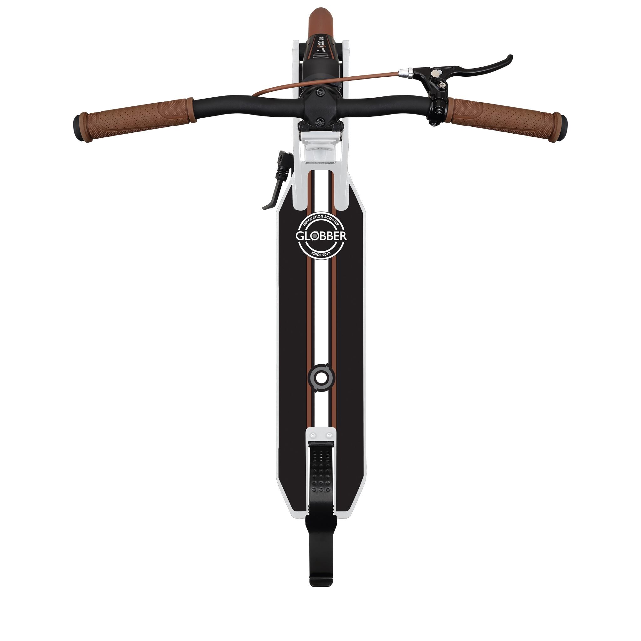 Trottinette ONE K 180 BR guidon fixe avec frein Vintage - Blanc 4/6