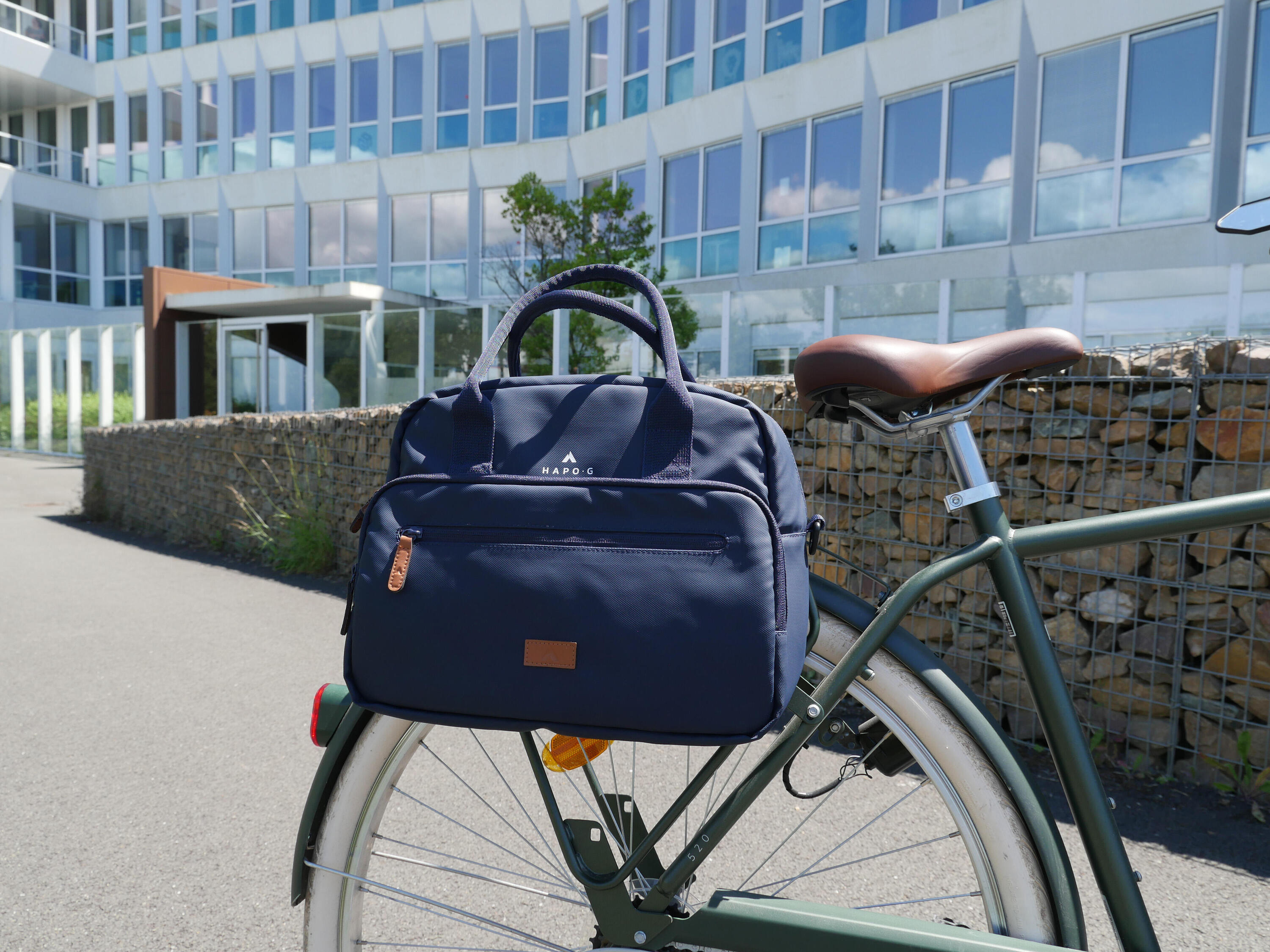 Sacoche arrière vélo 14L BLEU 4/7