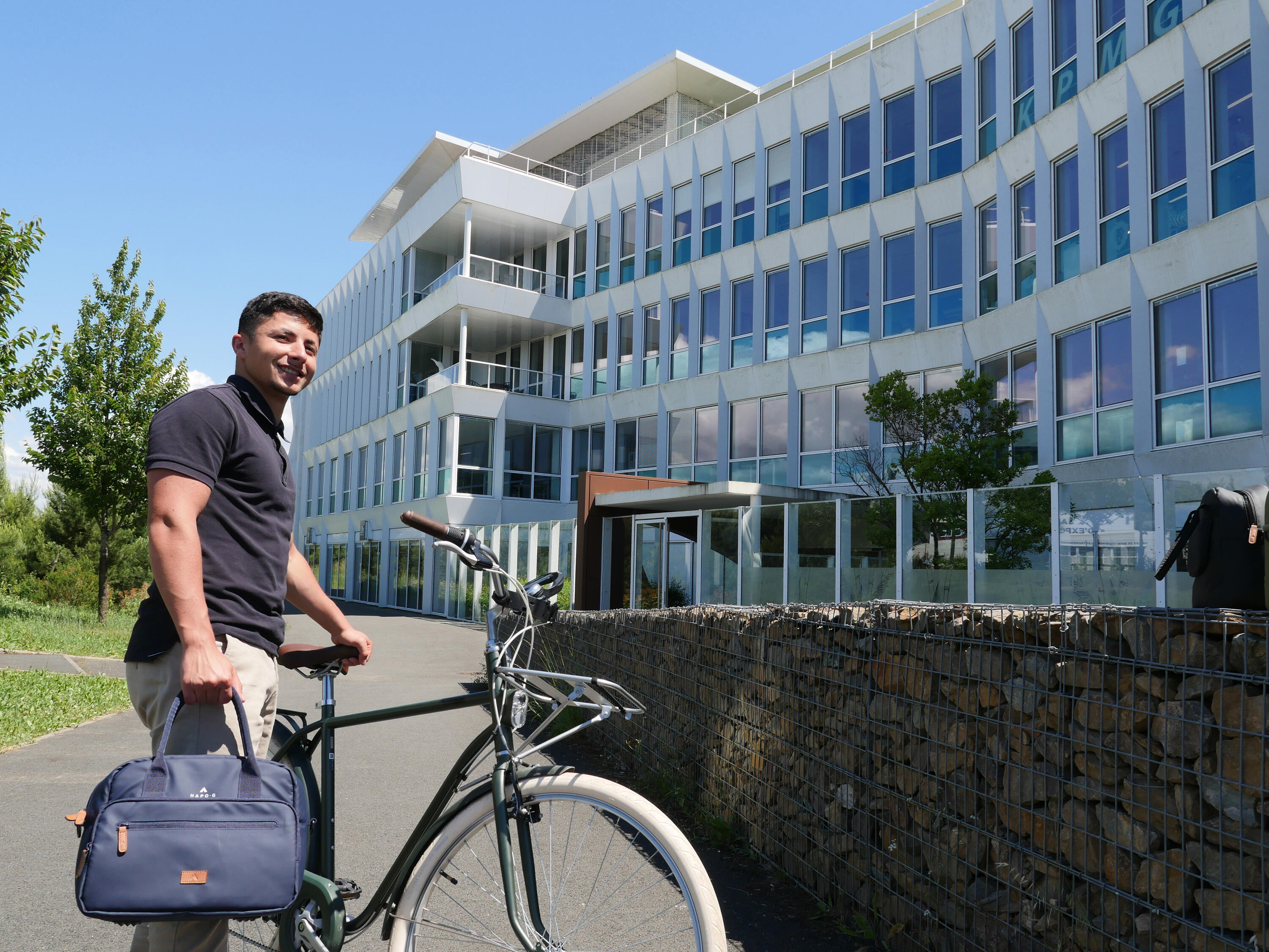 Sacoche arrière vélo 14L BLEU 3/7