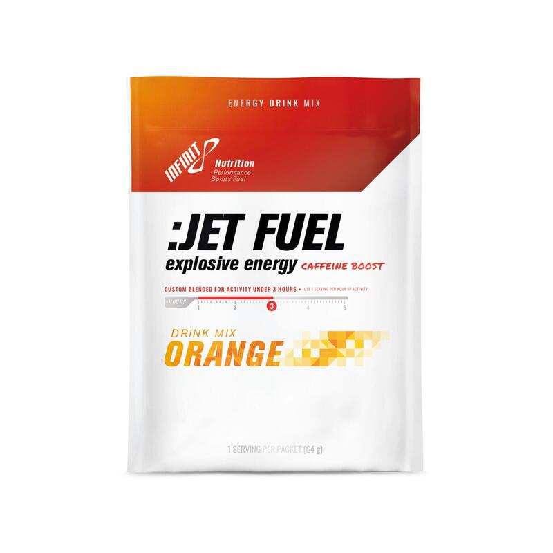 Izotonický nápoj v prášku JET FUEL caffeine boost s příchutí pomeranč