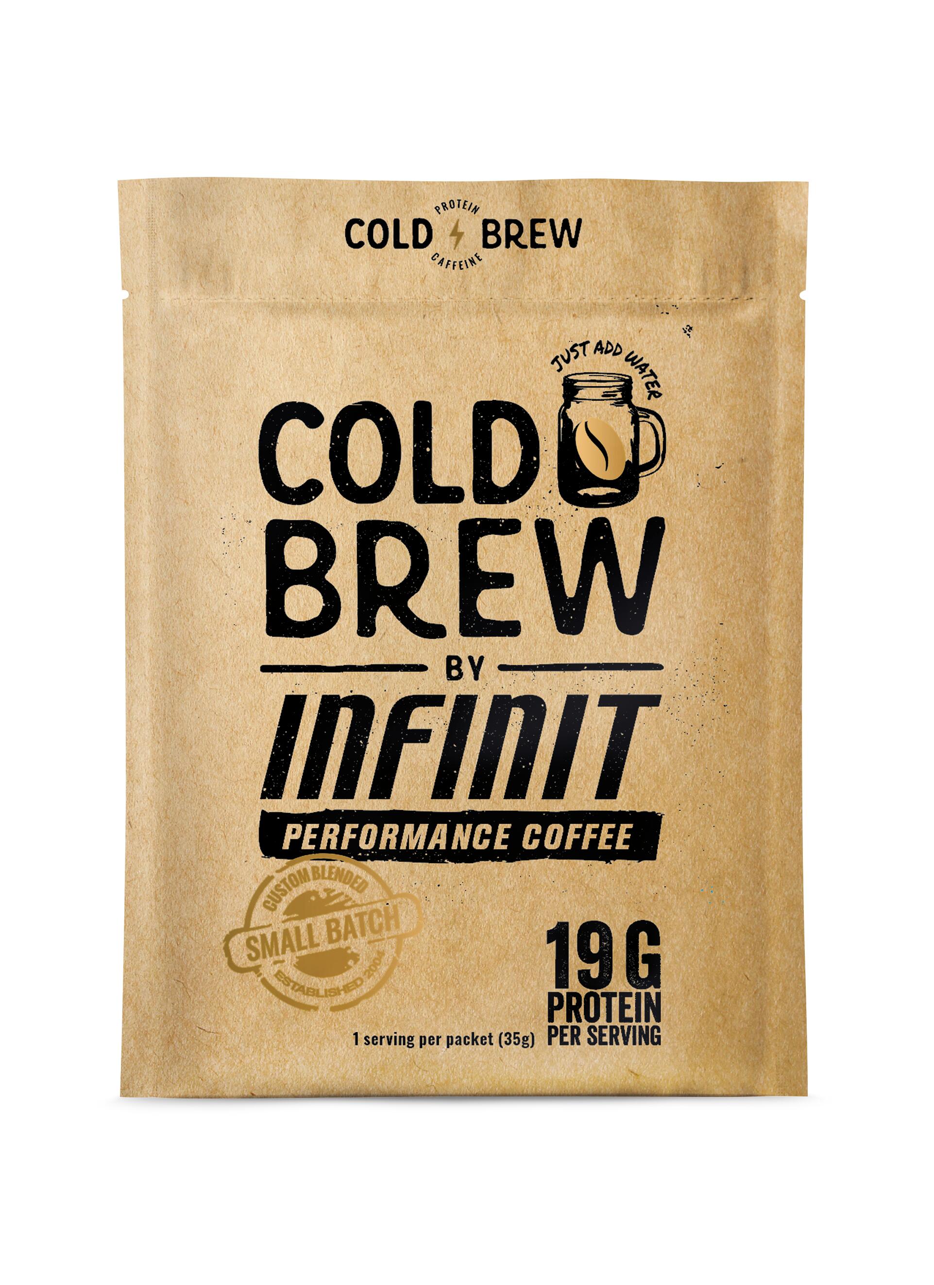 INFINIT Proteinový nápoj v prášku Cold Brew s pravou kávou
