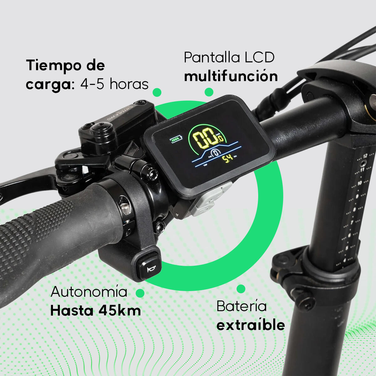Bicicleta elétrica dobrável YOUIN Porto 20" 250W 45km 4/5
