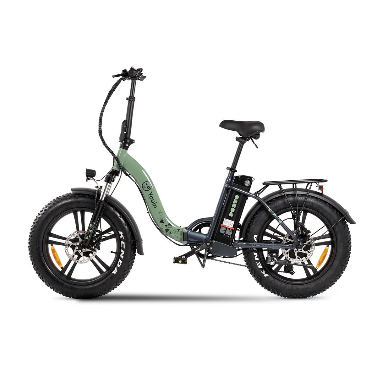 YOUIN Bicicleta Eléctrica YOUIN Porto Plegable,  20", Suspensión, Shimano, batería