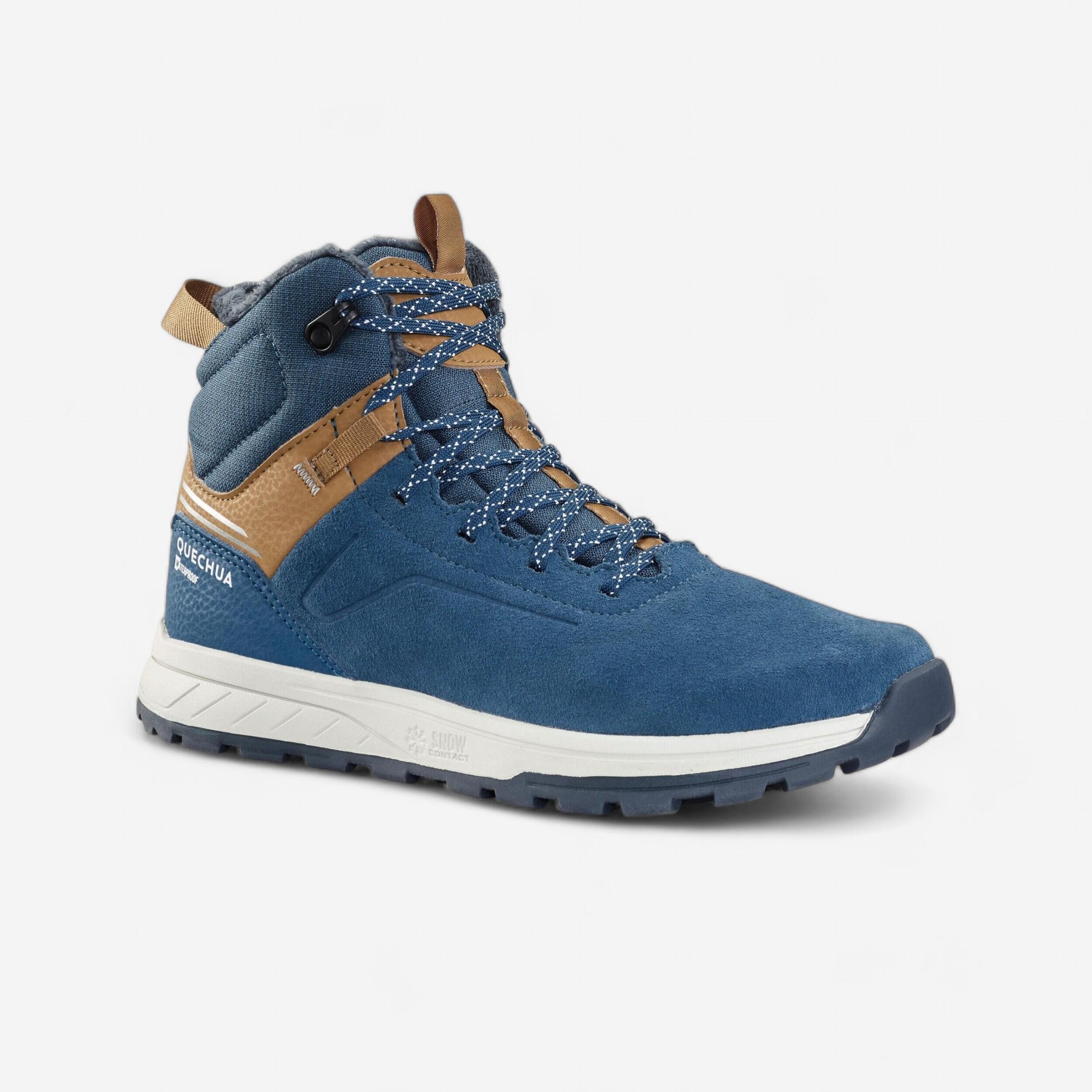 Quechua - Seconde Vie - Chaussures Chaudes Et Imperméables De Randonnée... - Excellent - Chaussures De Sport - Bleu|incolore|marron - 35 Cm - Decathlon