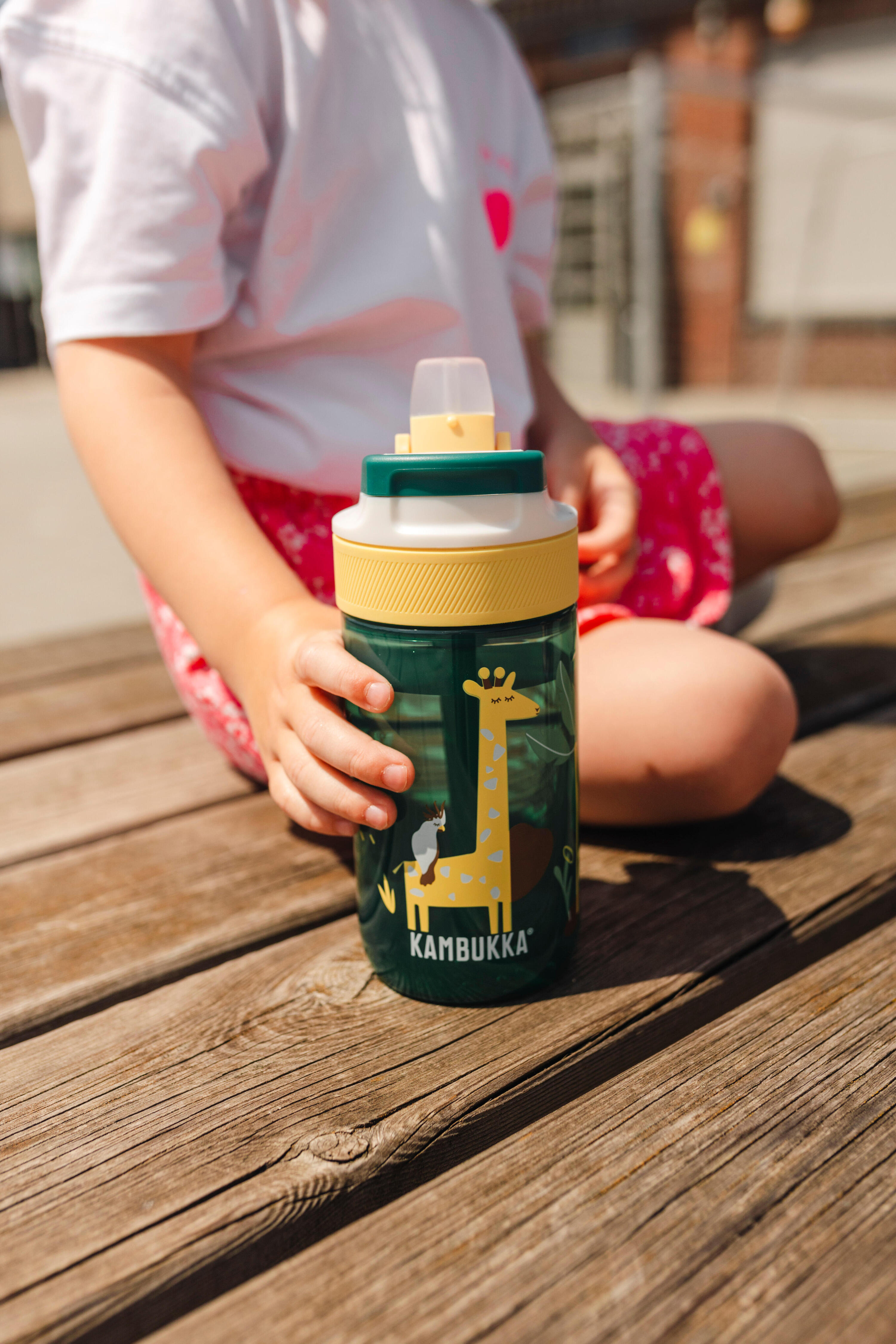 Trinkflasche Kambukka Lagoon 400 ml, Safari Jungle, Trinkhalm, auslaufsicher 7/7