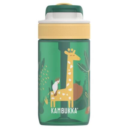 Kambukka Lagoon 400 ml, Safari Jungle, Trinkhalm, auslaufsicher, BPA-frei Kinder