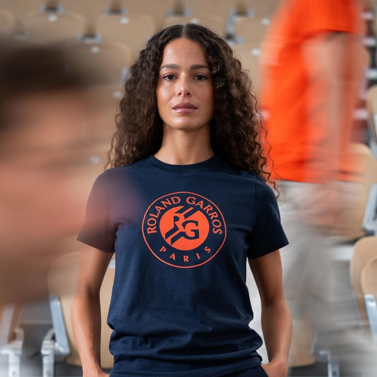 T-shirt logo femme Roland-Garros - Marine 2/5