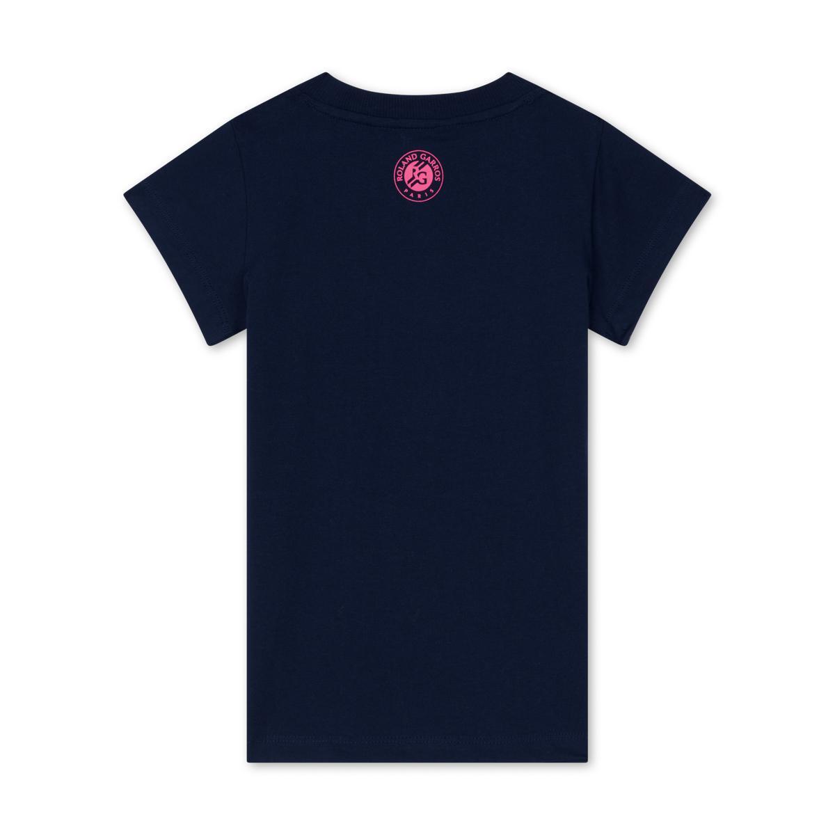 T-shirt logo fille Roland-Garros - Marine 3/3