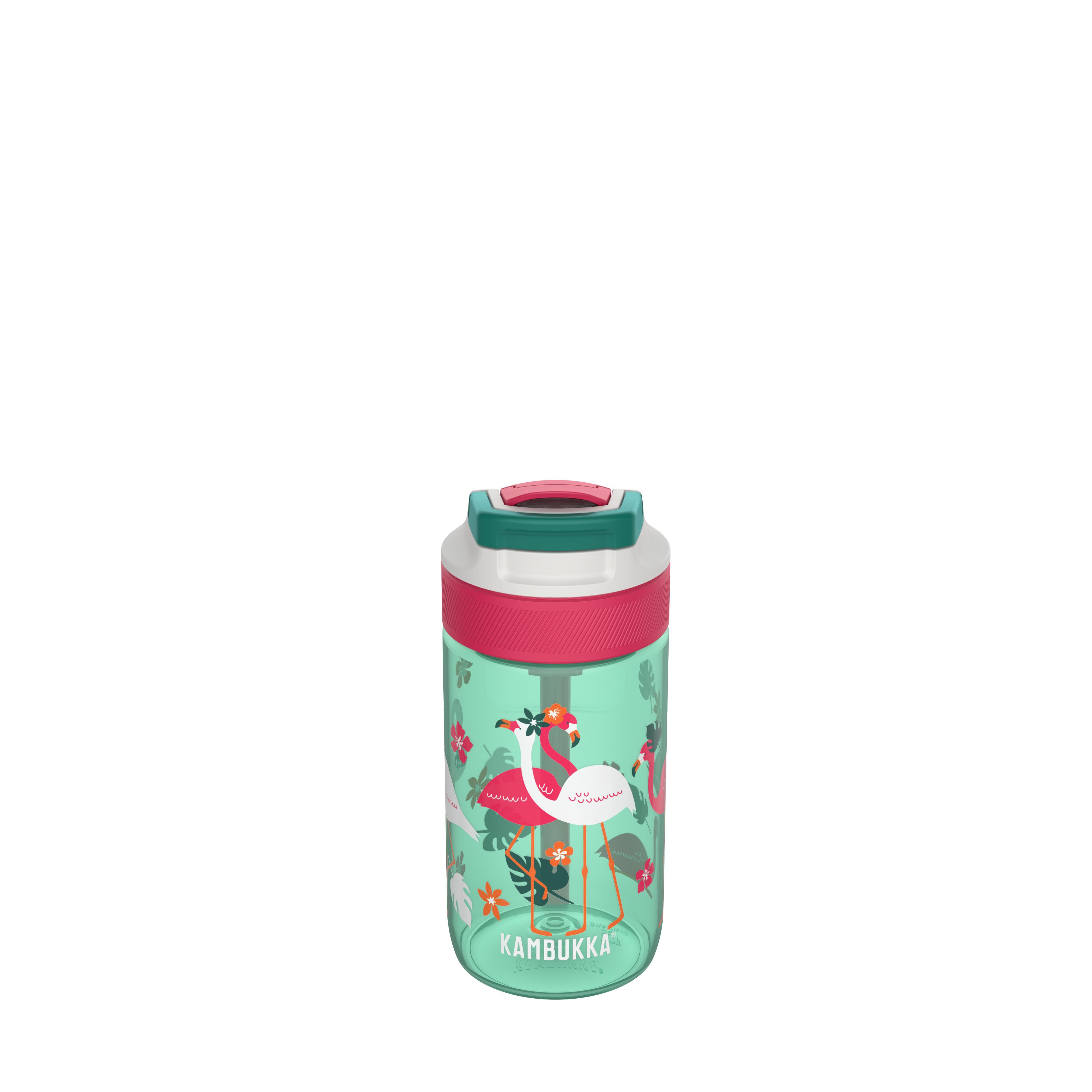 KAMBUKKA Dětská láhev Lagoon 400 ml těsná s pítkem Pink Flamingo