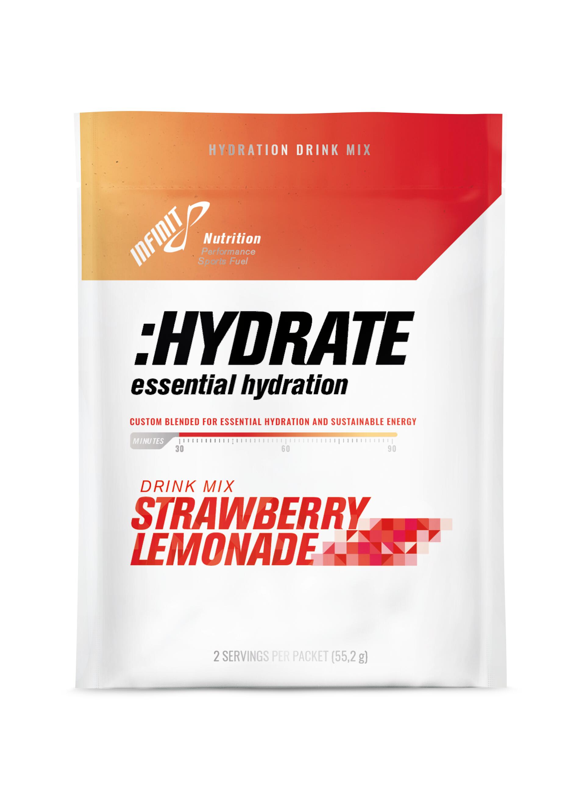 INFINIT Izotonický nápoj v prášku HYDRATE s jahodovo-limonádovou příchutí