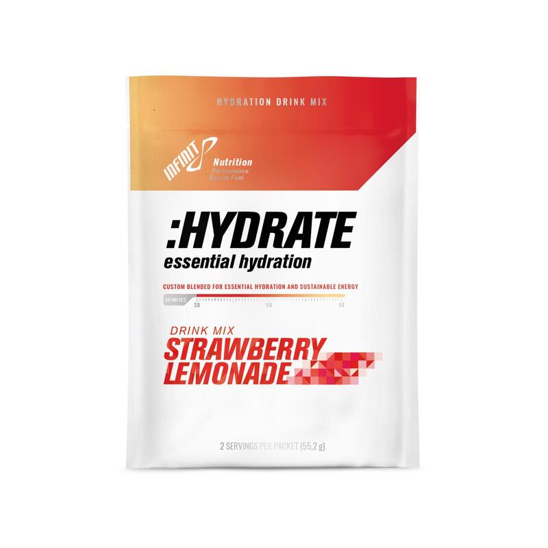 Izotonický nápoj v prášku HYDRATE s jahodovo-limonádovou příchutí