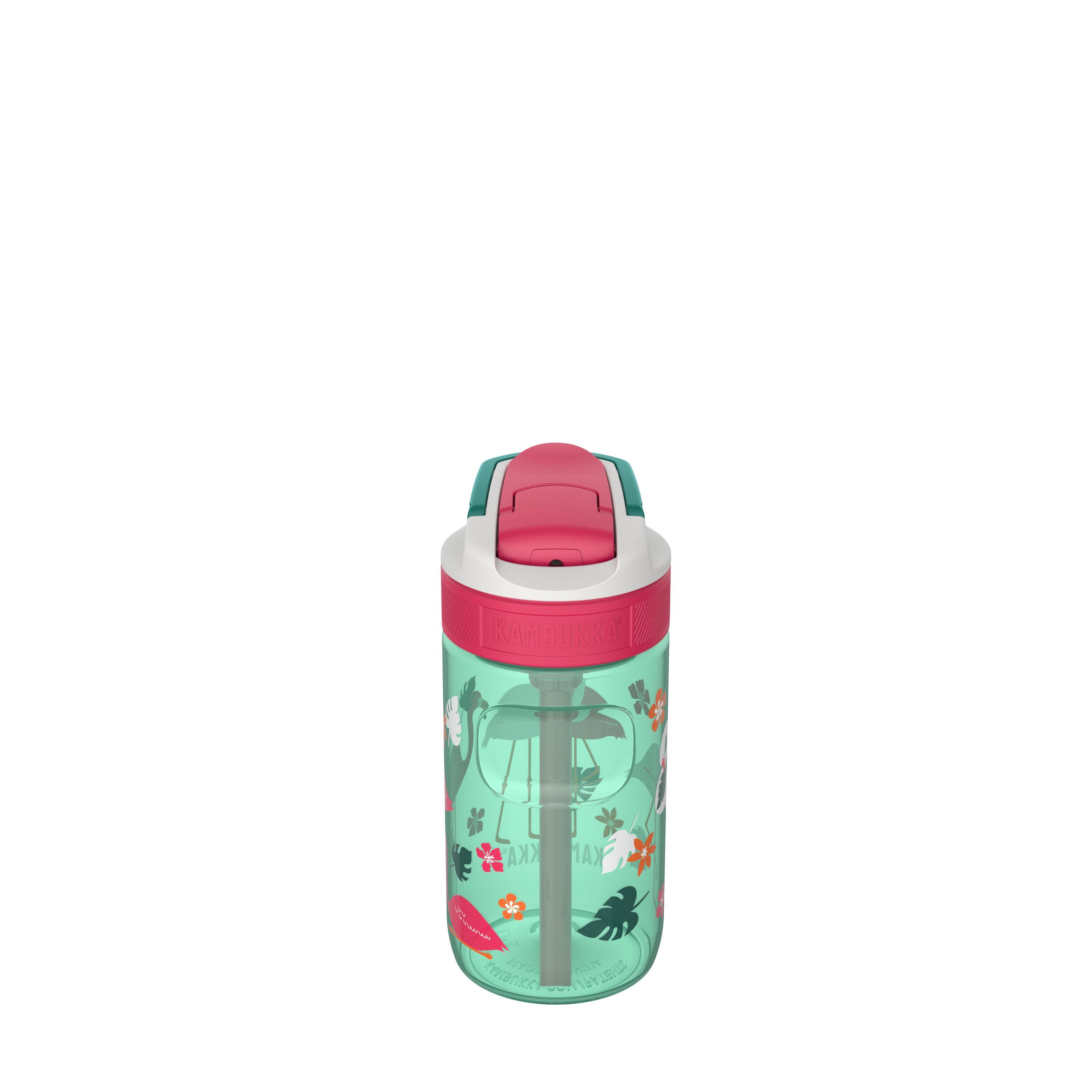 Trinkflasche Kambukka Lagoon 400 ml, Pink Flamingo, Trinkhalm, auslaufsicher 3/7