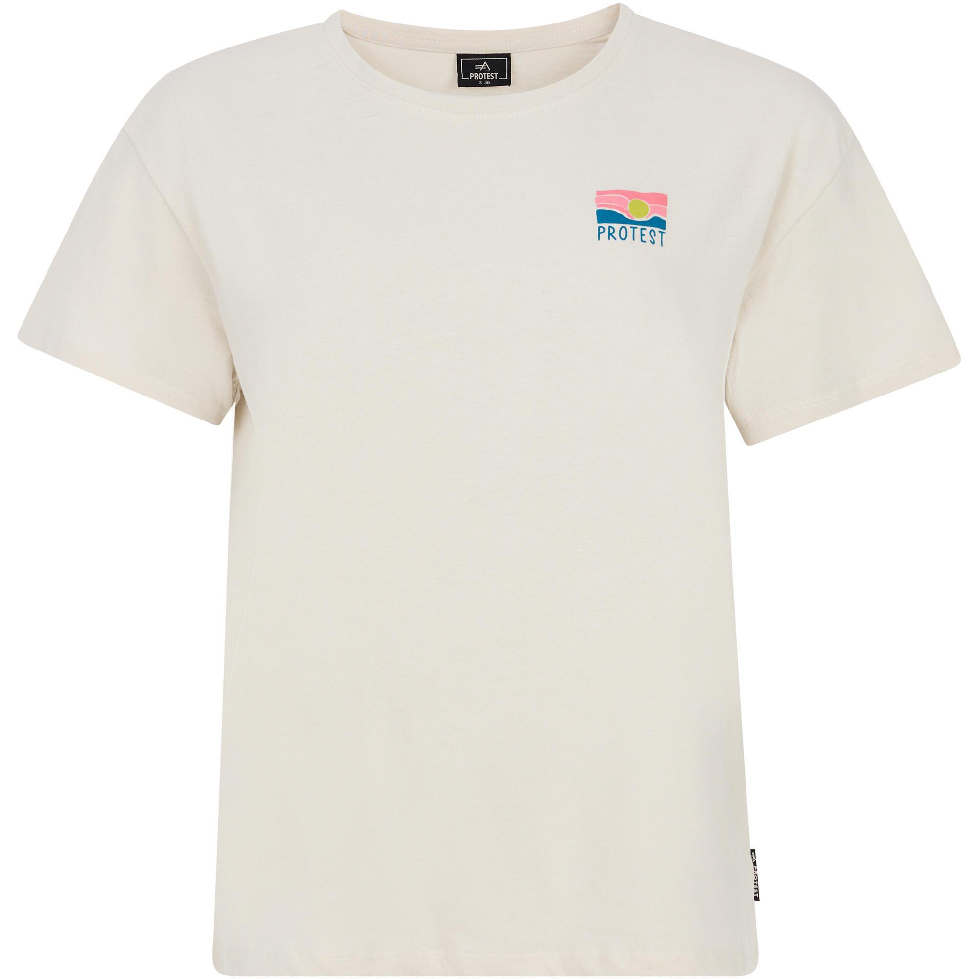 Protest - T-shirt Femme Protest Soap - Maillot Manches Courtes - Blanc - 38 S - Decathlon