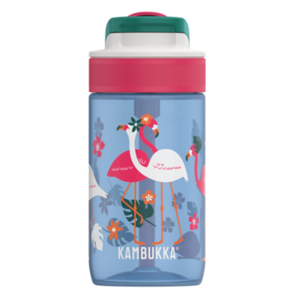 KAMBUKKA Dětská láhev na vodu Lagoon 400 ml Blue Flamingo