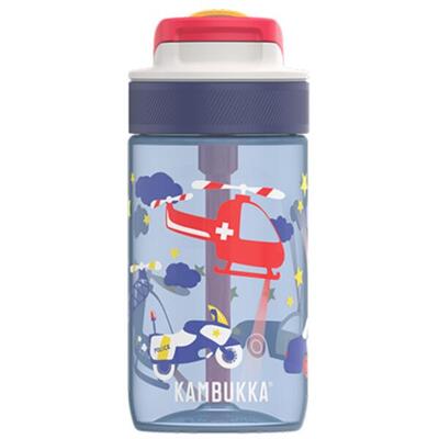 Kambukka Lagoon 400 ml, Safari Jungle, Trinkhalm, auslaufsicher, BPA-frei Kinder