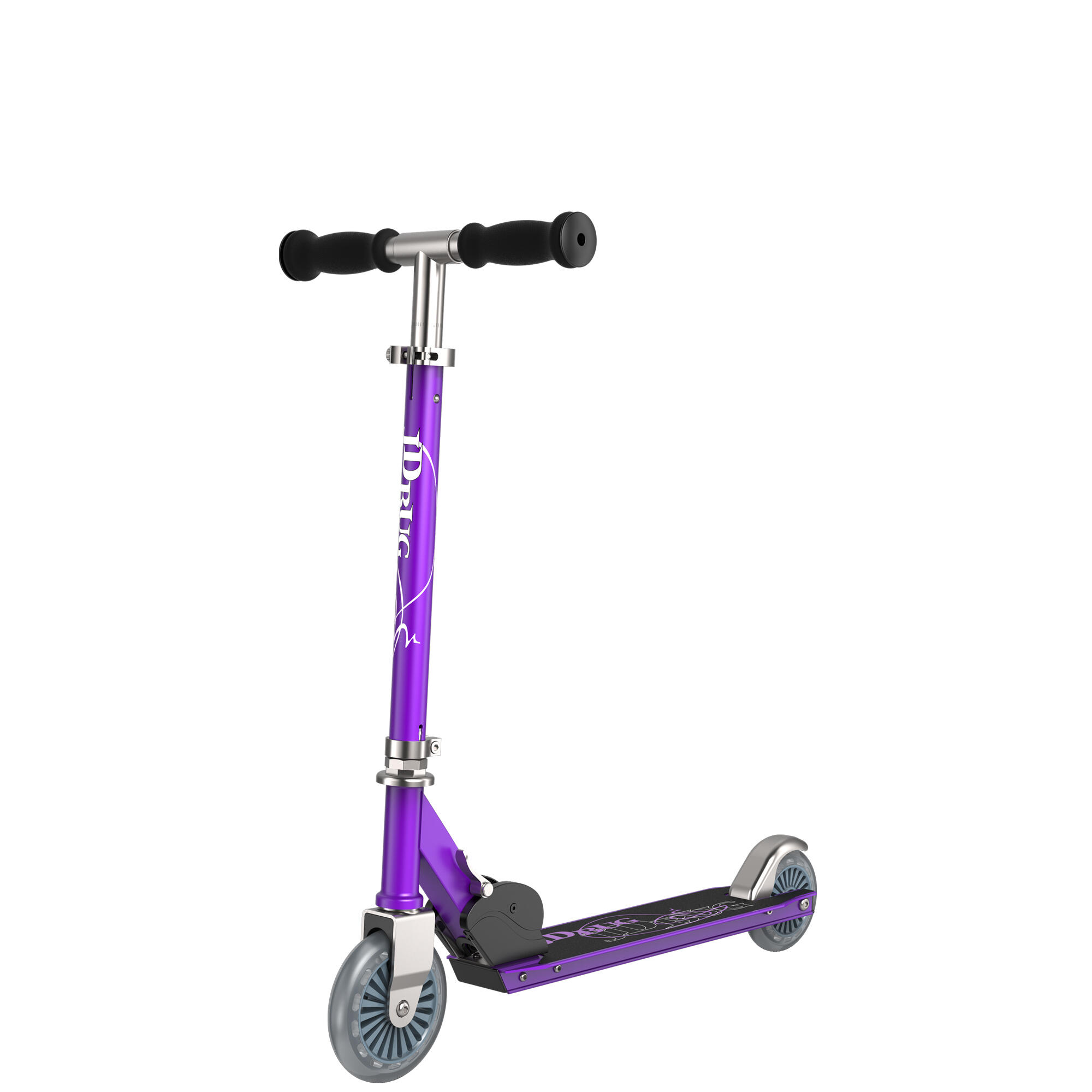 JD BUG CLASSIC STREET FOLDING CHILDRENS SCOOTER – AGED 6+ - PURPLE MATT 3/6