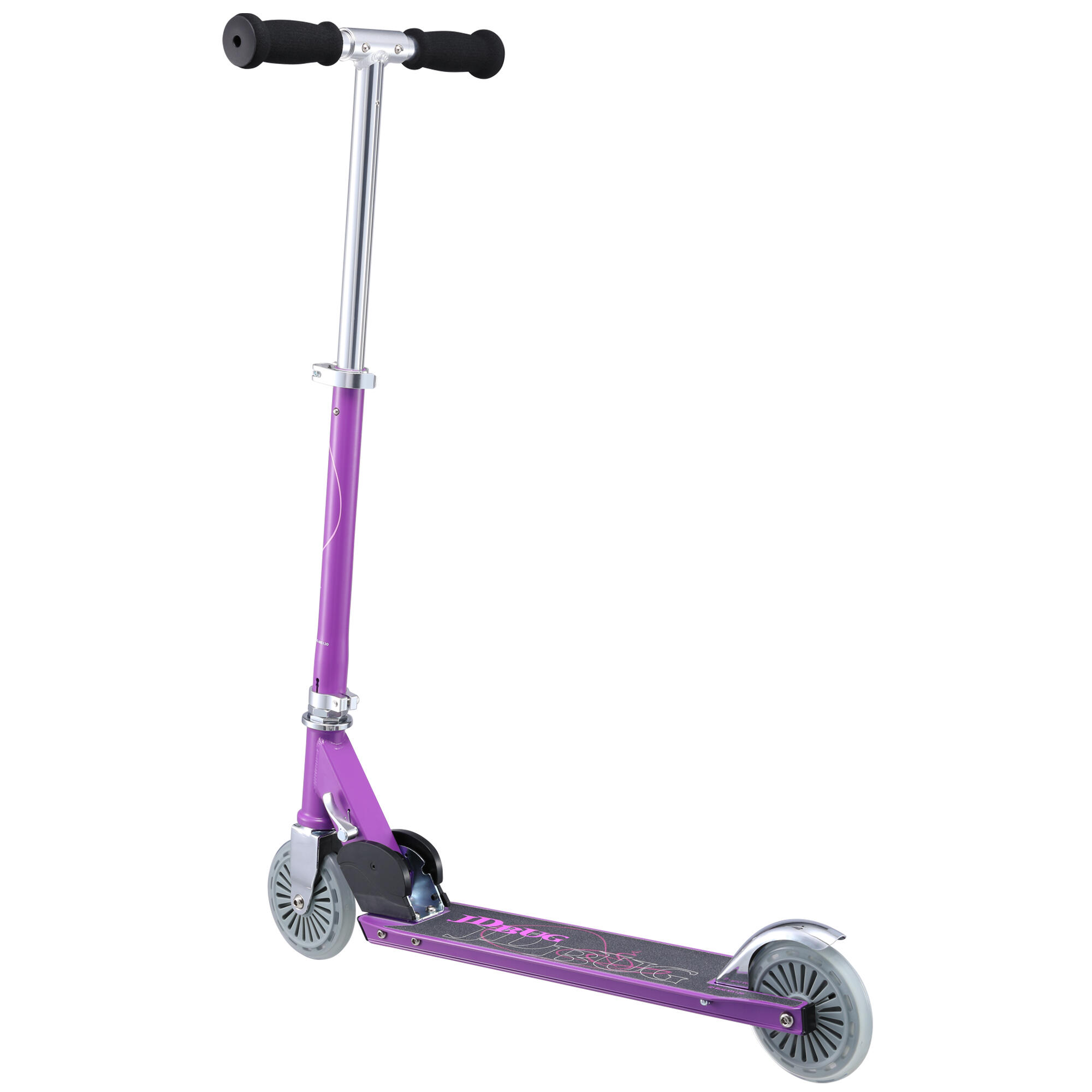 JD BUG CLASSIC STREET FOLDING CHILDRENS SCOOTER – AGED 6+ - PURPLE MATT 5/6