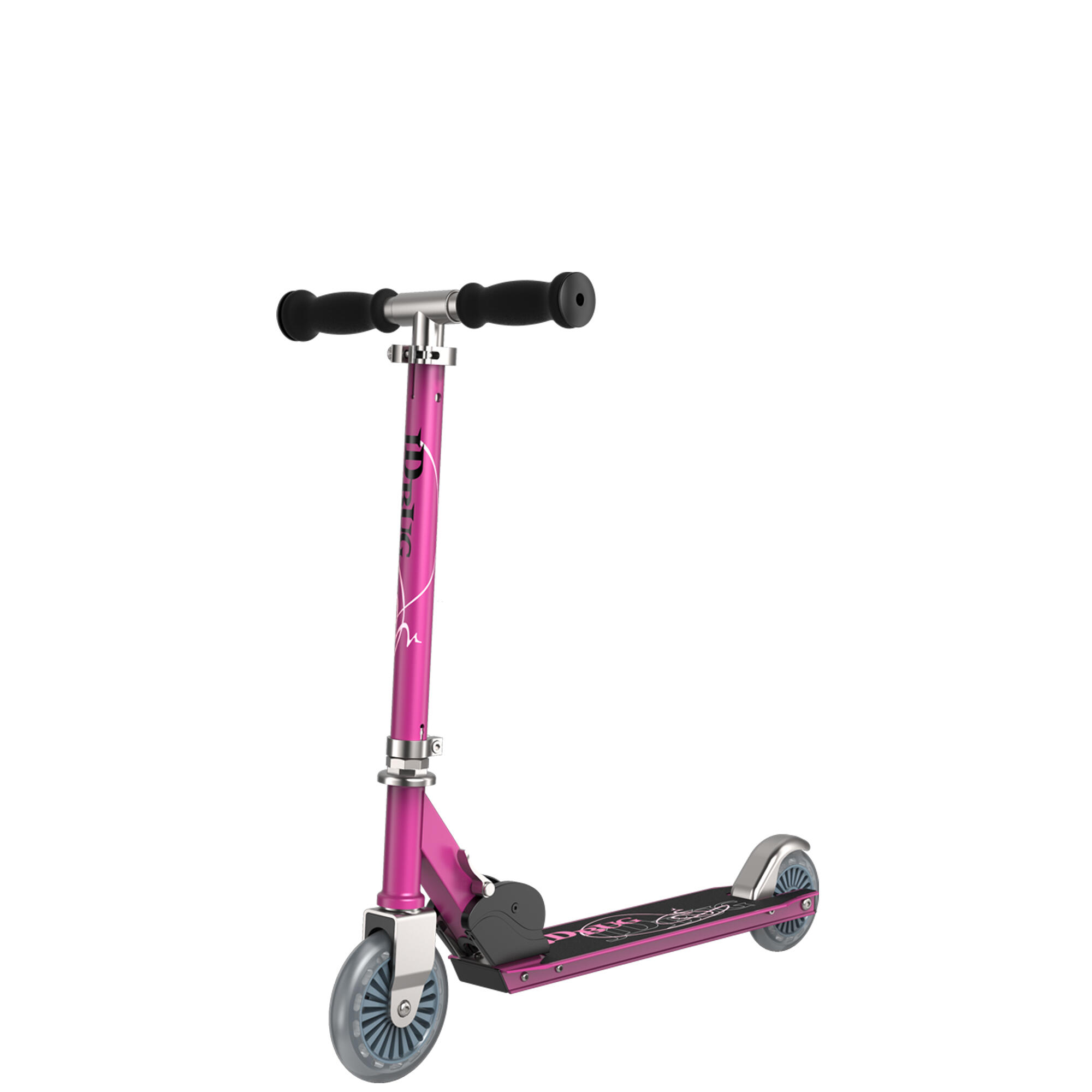 JD BUG CLASSIC STREET FOLDING CHILDRENS SCOOTER – AGED 6+ - PASTEL PINK 4/6