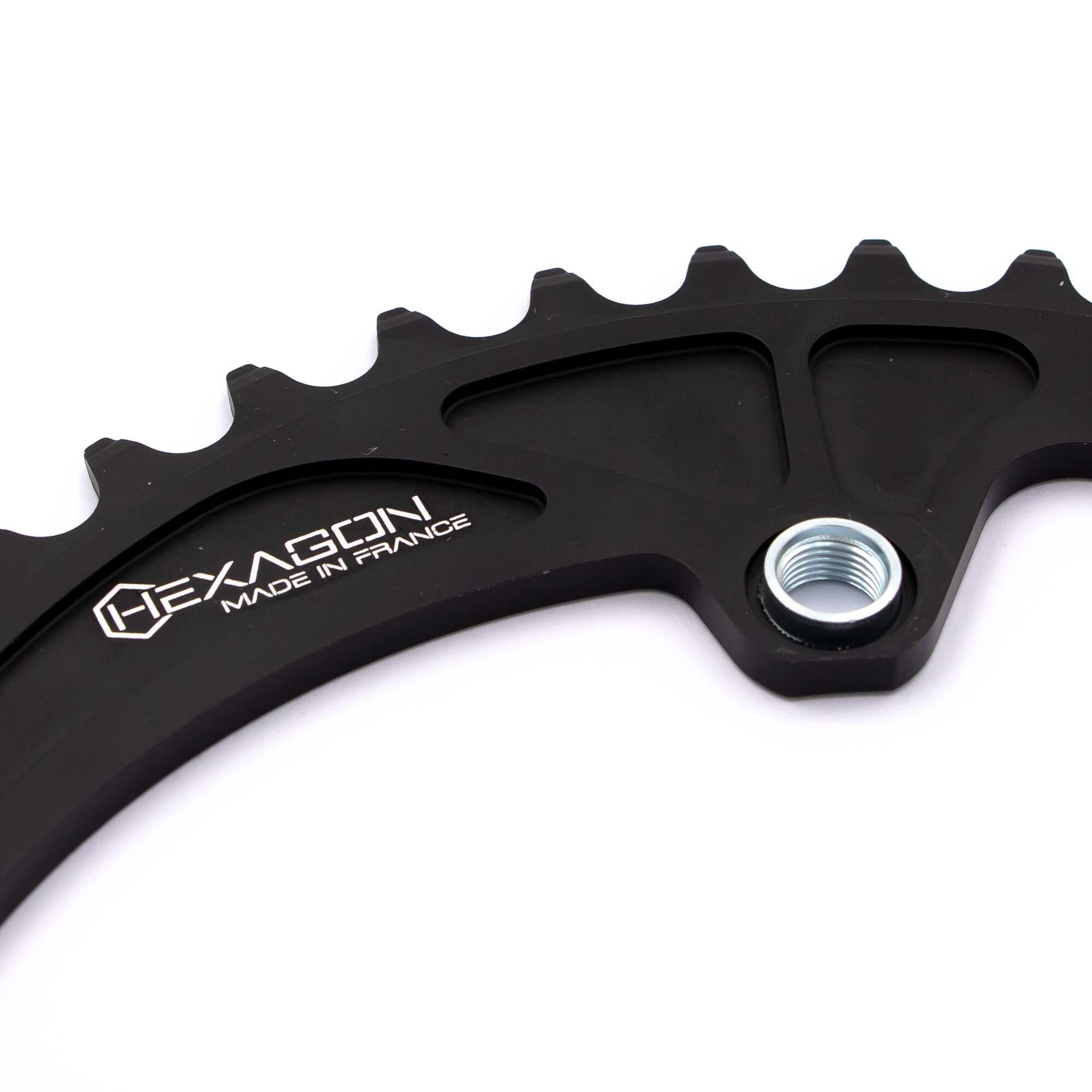 Couronne Pride Hexagon 4 Vis Filetées Black 2/3