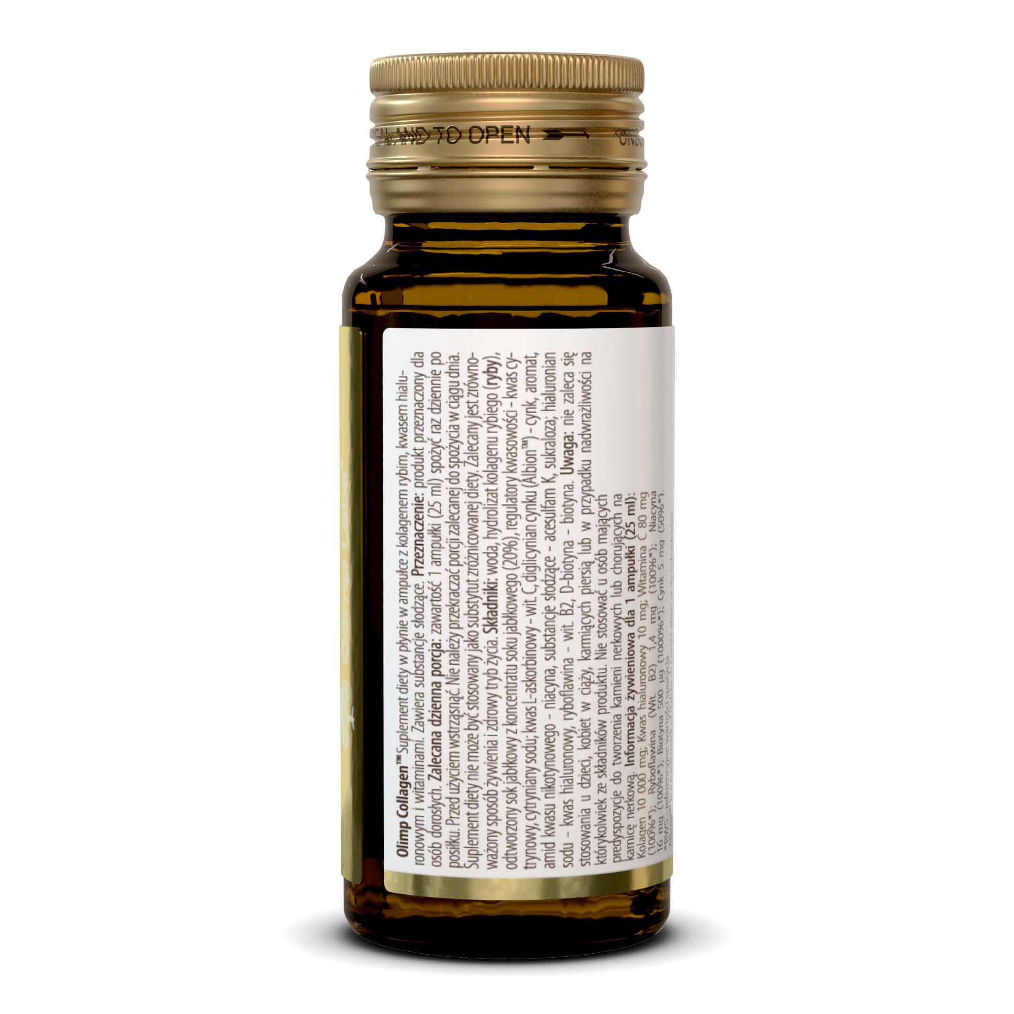 Kolagen Olimp Collagen Shot - 25 ml z sokiem Ampułka szklana Ananas 2/3