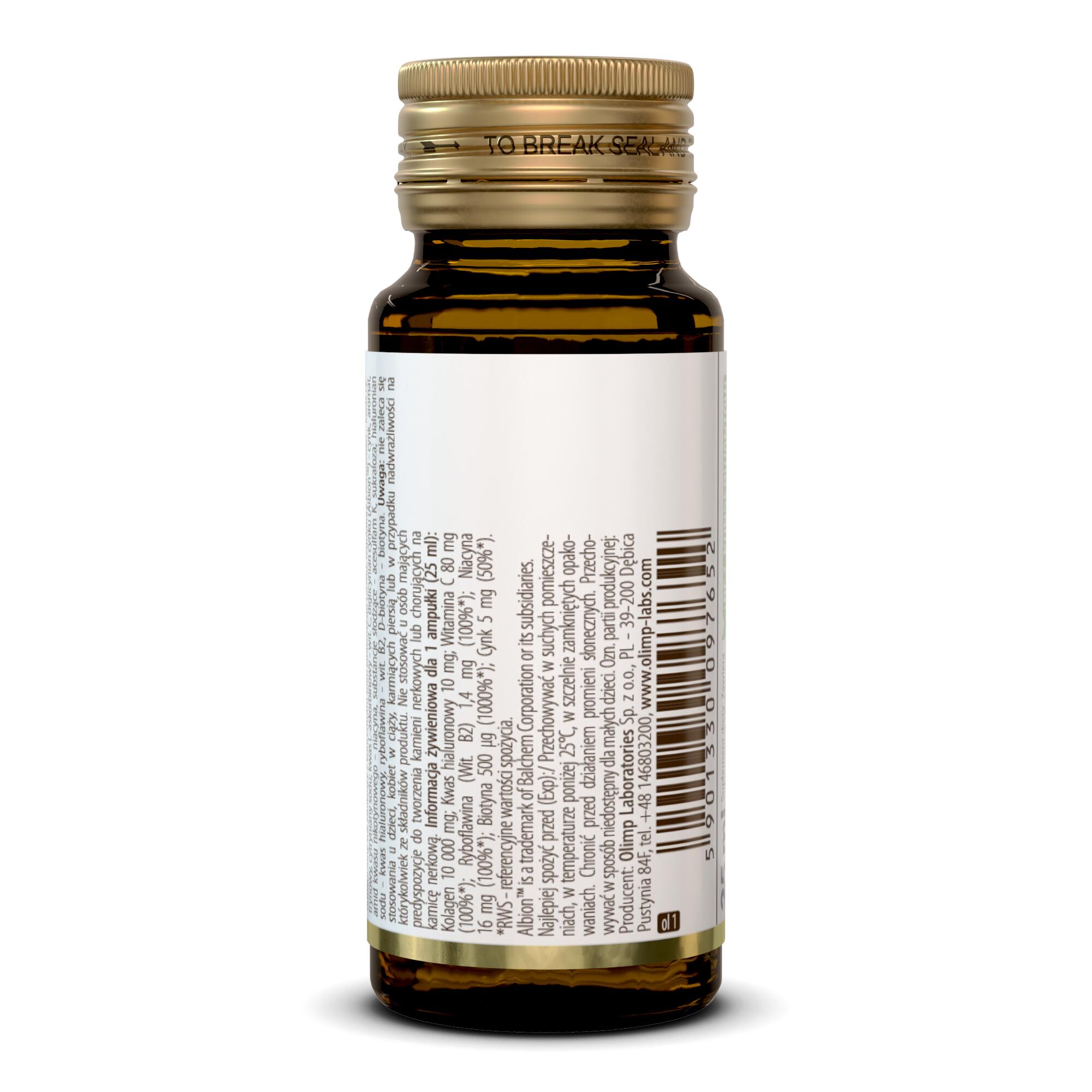 Kolagen Olimp Collagen Shot - 25 ml z sokiem Ampułka szklana Ananas 3/3
