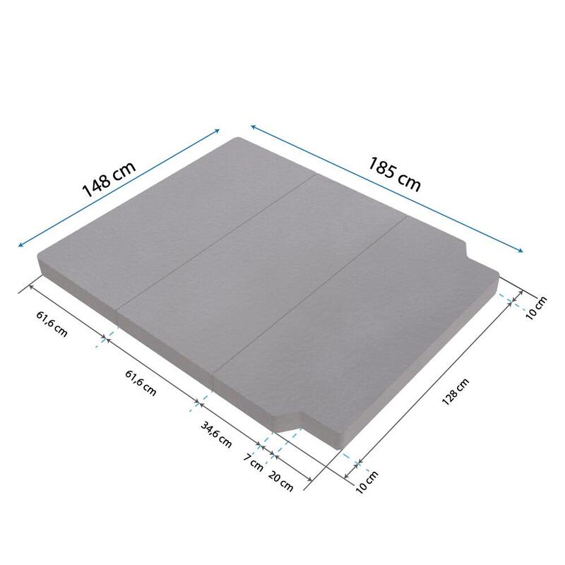 Matelas pliable pour Volkswagen T5, T6, Multivan, California Beach et Caravelle