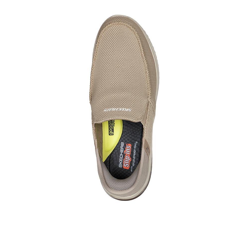 Zapatillas Mocasín Skechers Hombre Delson 3.0 - Cabrino Beige 3/5