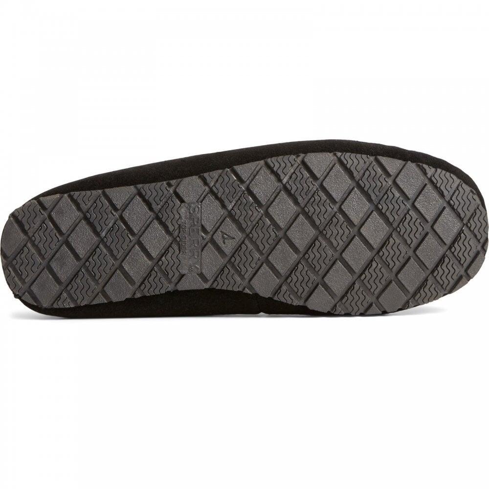 Sperry Reina | Black/leopard | Womens Classic Moccasin Slippers COL: B 4/7