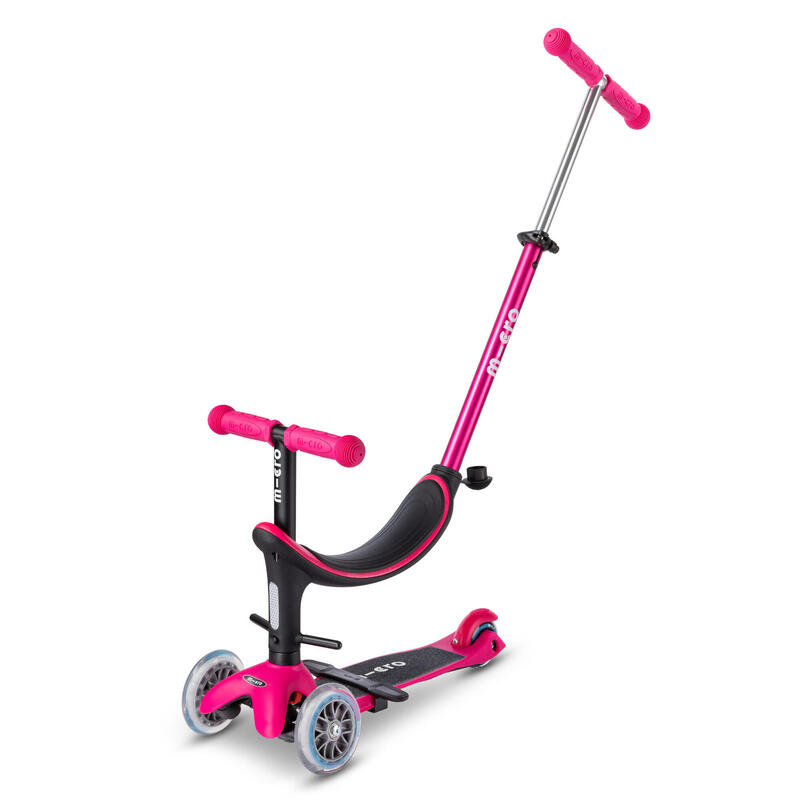 Trottinette Micro Mini Deluxe Pliable LED - 3 Roues - Guidon Ajustable - 2-5 Ans