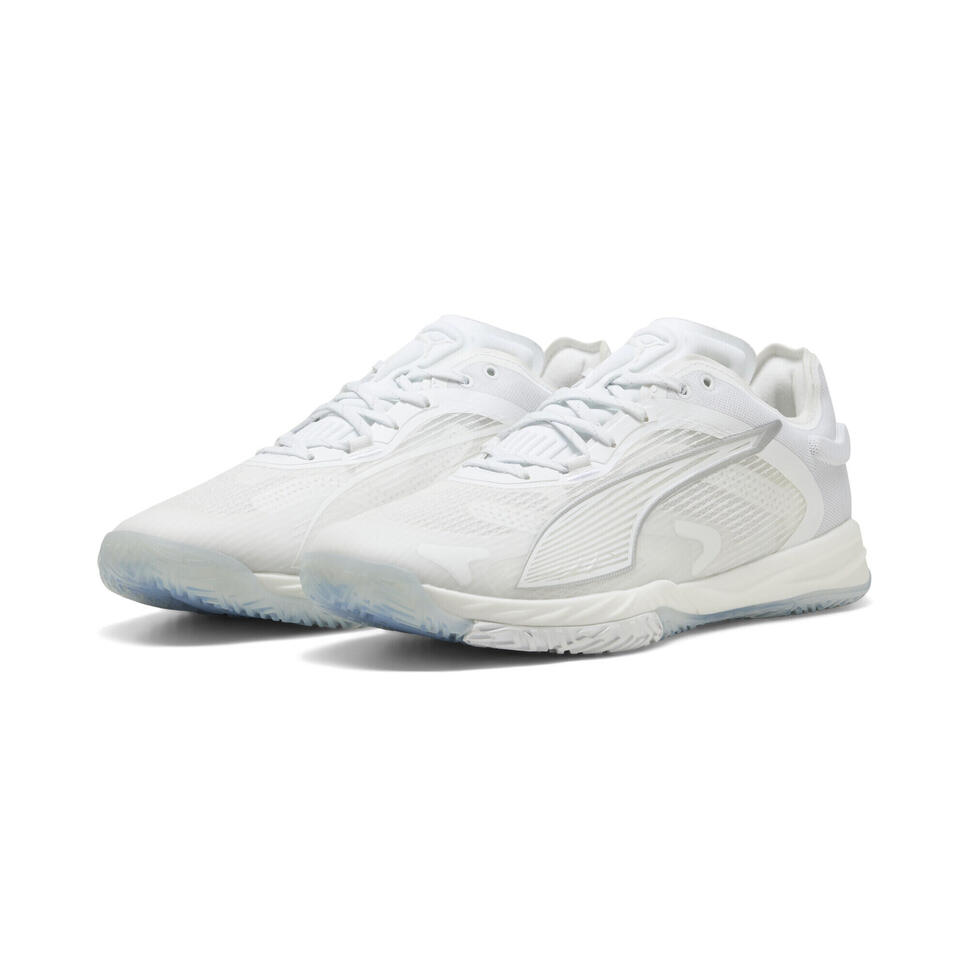 Buty do piłki ręcznej unisex Accelerate NITRO™ SQD 4 PUMA White Silver Metallic