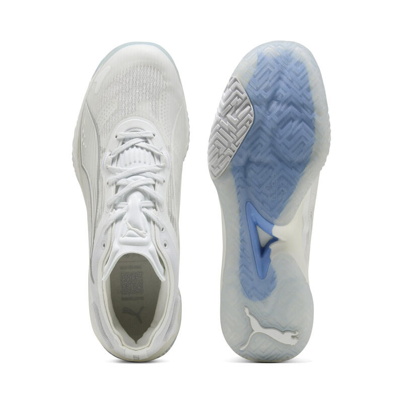 Buty do piłki ręcznej unisex Accelerate NITRO™ SQD 4 PUMA White Silver Metallic